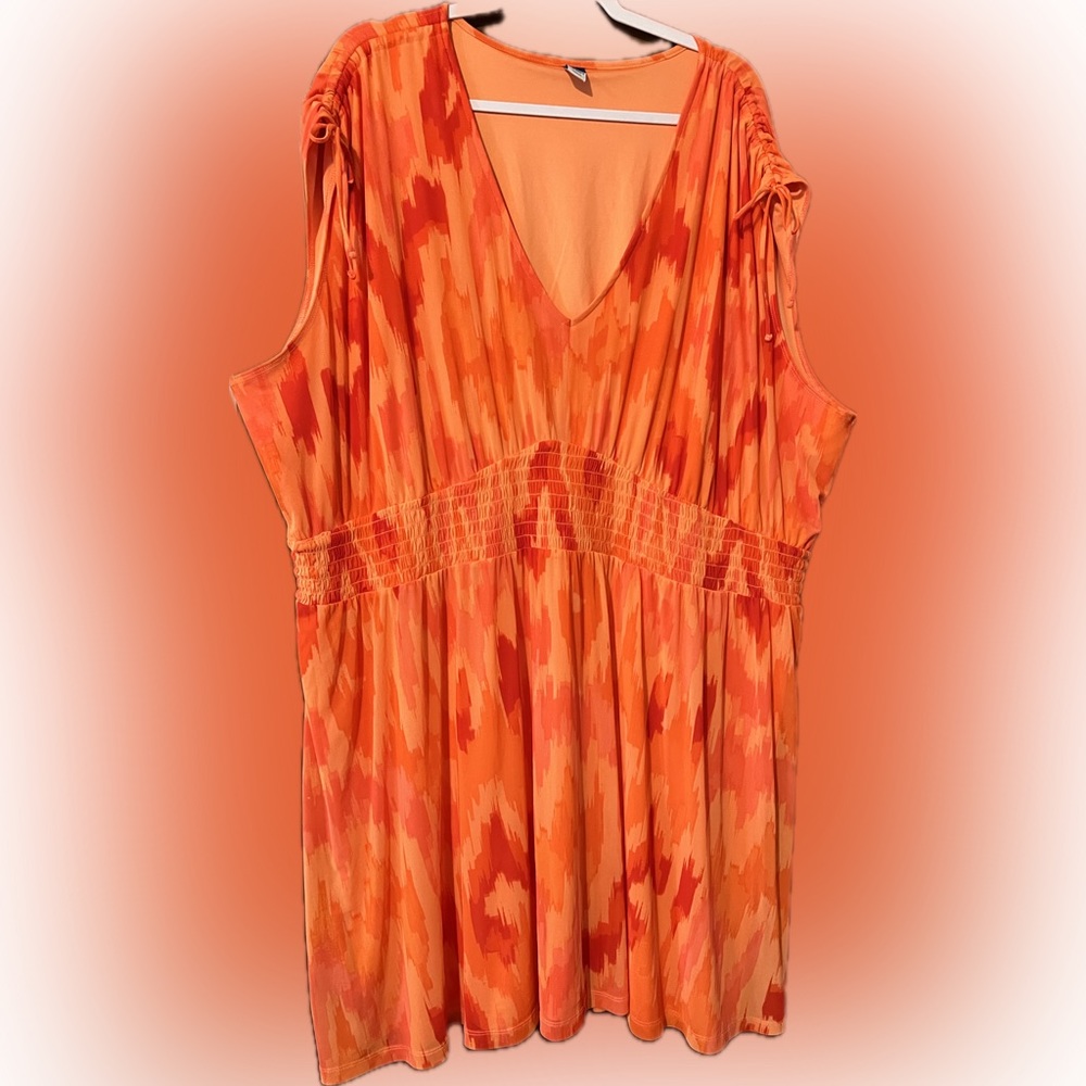 Old Navy Waist-Defined Sleeveless Tie-Shoulder Smocked Mesh Mini Dress for Women